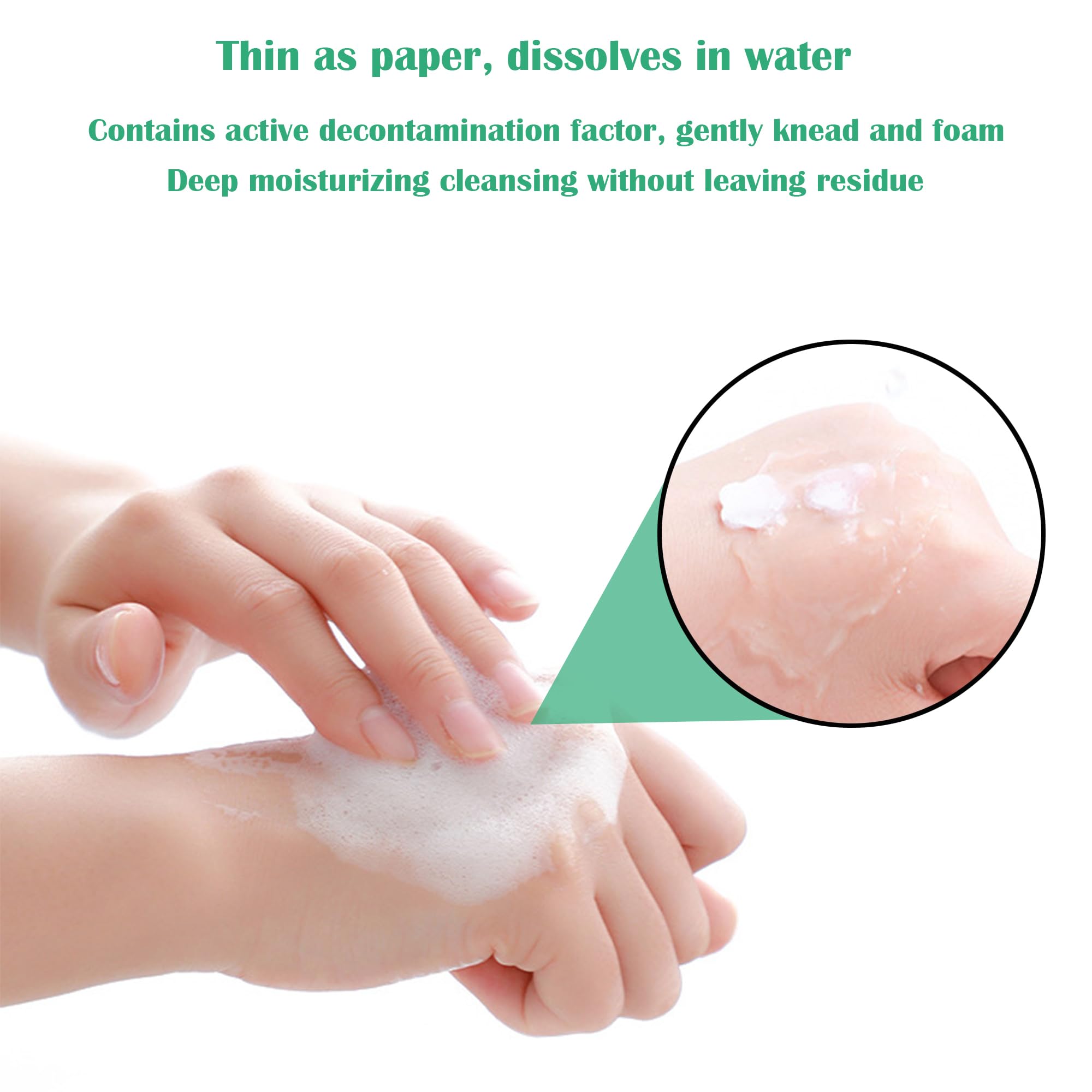 JSKWIKE Fogli Di Sapone Portatili - 200 Pezzi Con Scatolina, Per Viaggi E Outdoor - Foto 6