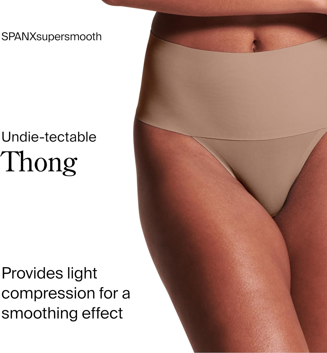 SPANX SPANXsupersmooth Undie-tectable Thong - Comfortable Core Control - Invisible Shapewear - Women No Show Thong Underwear - Image 3