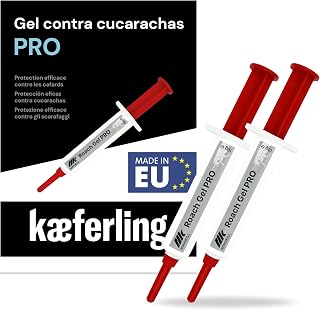Novokill Roach Gel PRO 2x10g – Gel mata Cucarachas con Jeringuilla – Anticucarachas para eliminar Plaga – Acción Prolongada hasta 4 Semanas