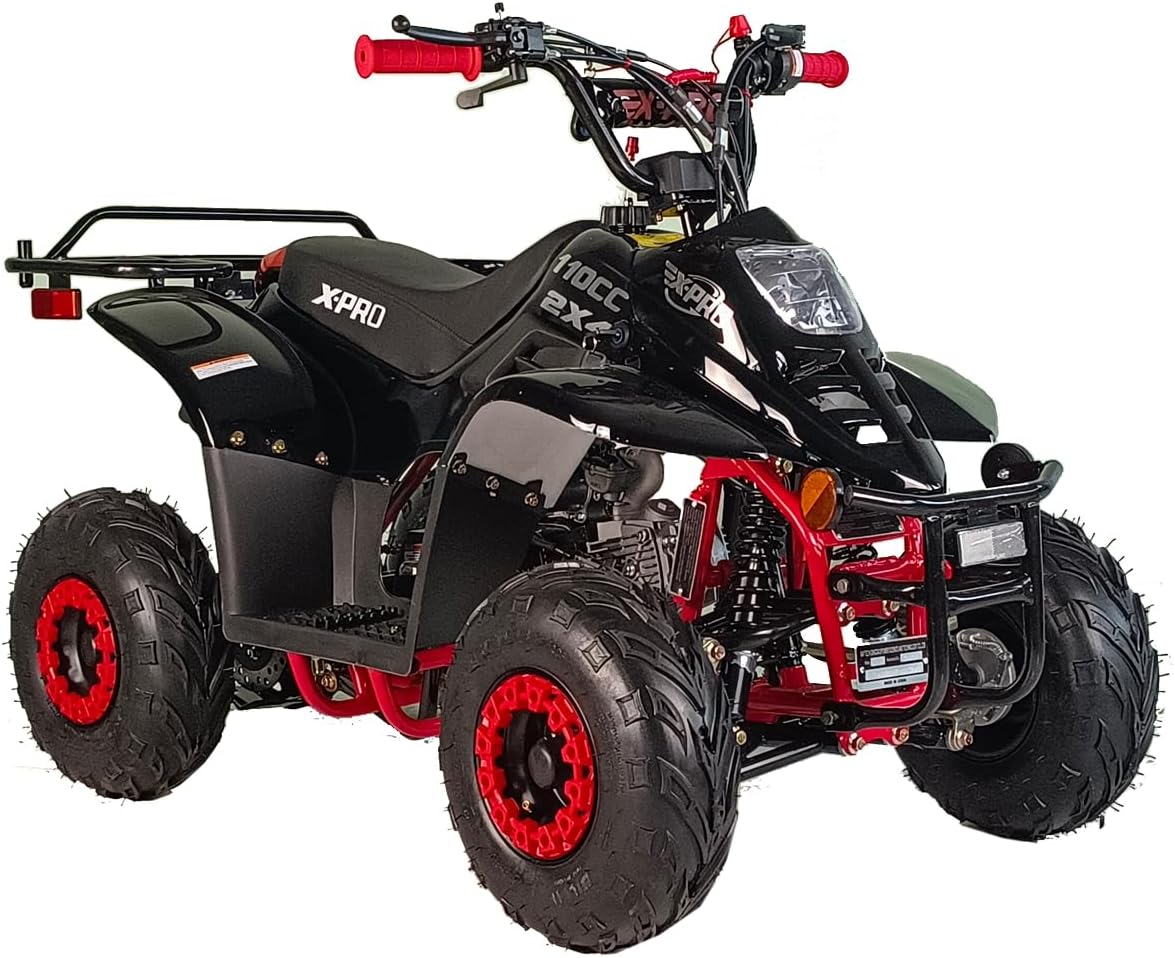 X-PRO 110cc ATV Quad 110cc 4 Wheeler ATVs,Black