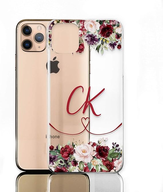 Funda In Gel Tpu Per Iphone 11 Pro Max (6.5) Design Cuori Legno Disegni
