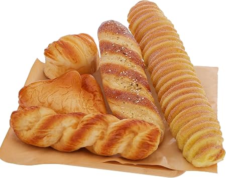 Woration 5pcs Artificial Bread Set PU Fake Food for Shop Display Photo Prop | Realistic simulation french bread, Lifelike faux bread set, Baguette & bakery models, Kitchen, home, DIY decor, Photo shoots