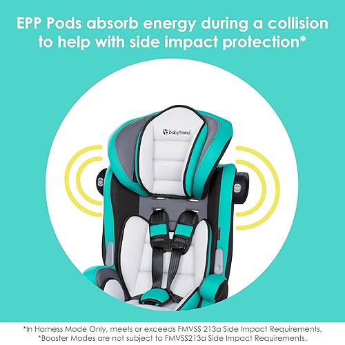 Miniatura 7 de Baby Trend Hybrid SI 3 en 1 - Asiento de coche con combinación de protección contra impactos laterales, Hoboken Teal