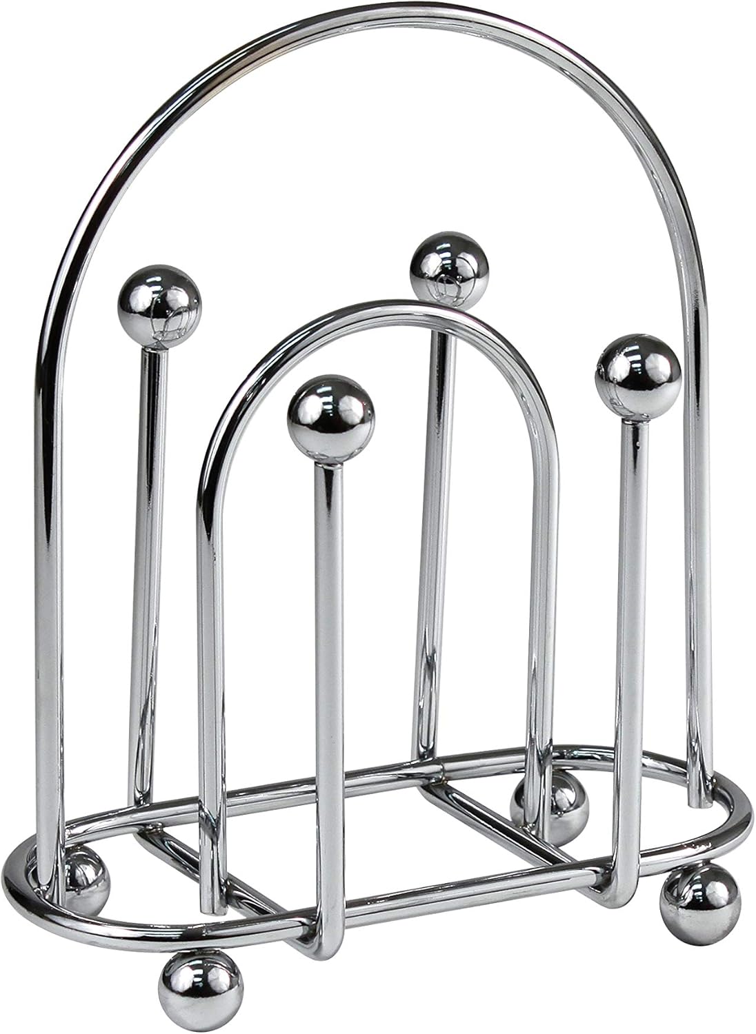 Gеt Dіѕсоunt 70% Prісе Spectrum Diversified Pantry Works Arch Vertical Upright Holder with Handle, Contemporary Dining Table, Countertop Napkin Storage for Kitchen Organization, Medium, Chrome