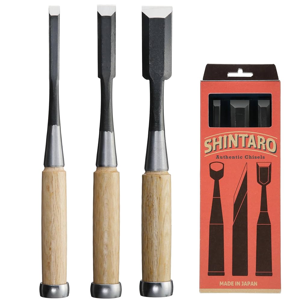 Amazon | 伸太郎（SHINTARO) 追入のみ 3本組 面取り 白樫柄 全長