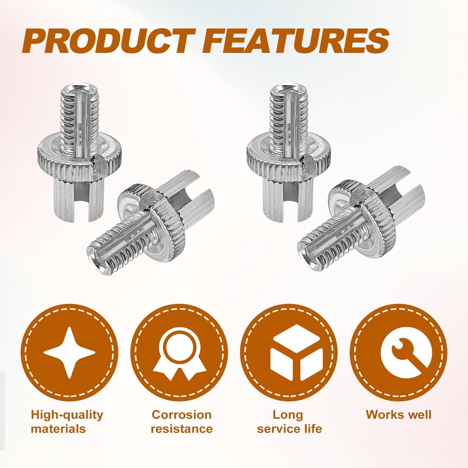 4 Pcs 8mm Metric Motorcycle Clutch Brake Cable Adjuster Screw Nuts Universal Compatible with Honda Suzuki Kawasaki Yamaha ATV Dirt Bike Replace OE #3467090