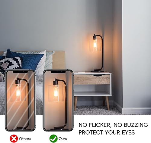 Miniatura 4 de Jensense Edison - Bombillas LED E26 de 6 W, equivalente a 60 W, bombillas LED vintage CRI90+ ST19, bombillas transparentes regulables, 2700 K,