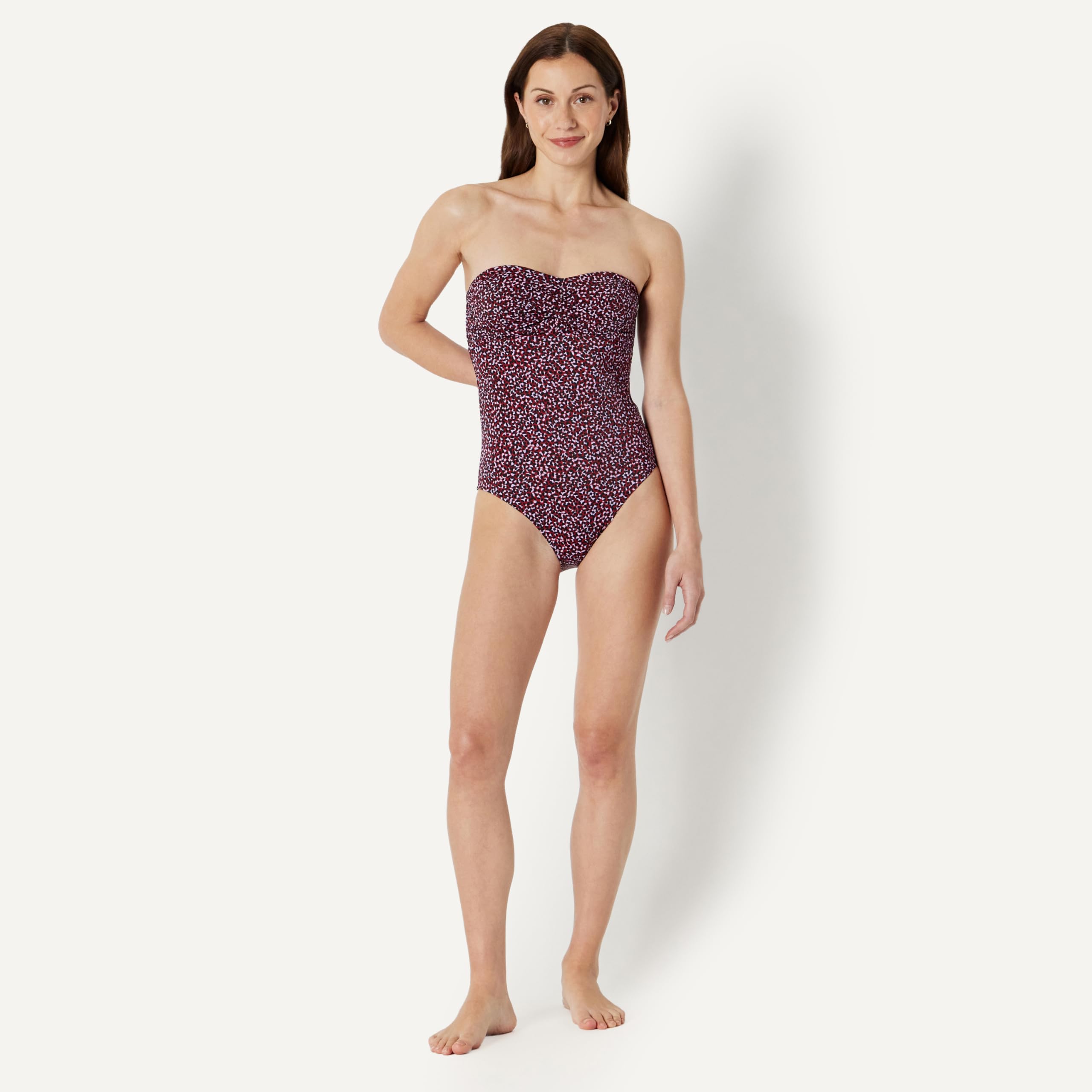 Amazon Essentials Traje de baño de una Pieza Tipo Bandeau Mujer
