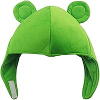 Vista 3 de Lindo gorro de rana de felpa para disfraz de Halloween, fiesta de cosplay