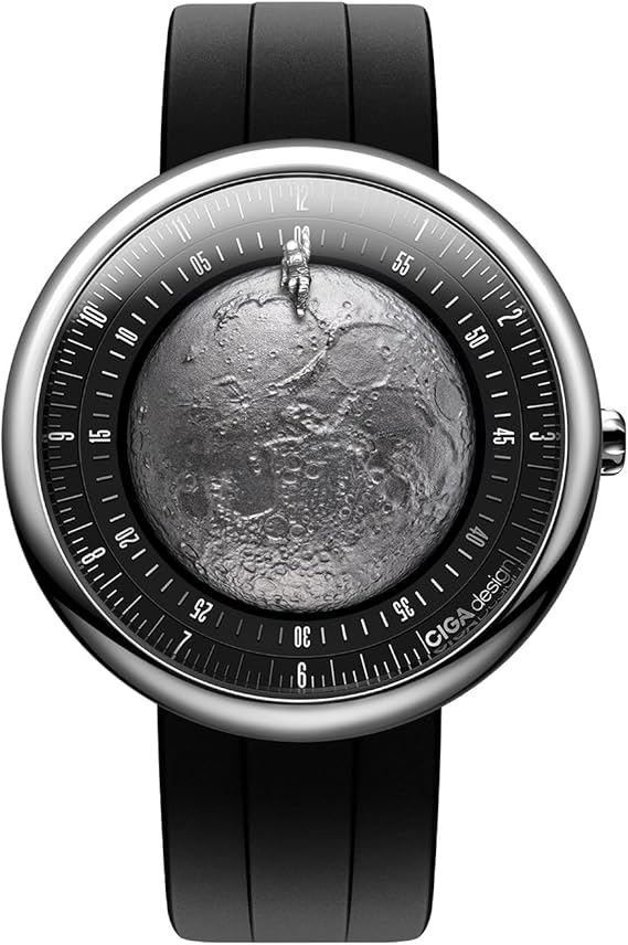 Reloj CIGA MOON WALKER con la topografía de la superficie lunar Reloj CIGA MOON WALKER con la topografía de la superficie lunar