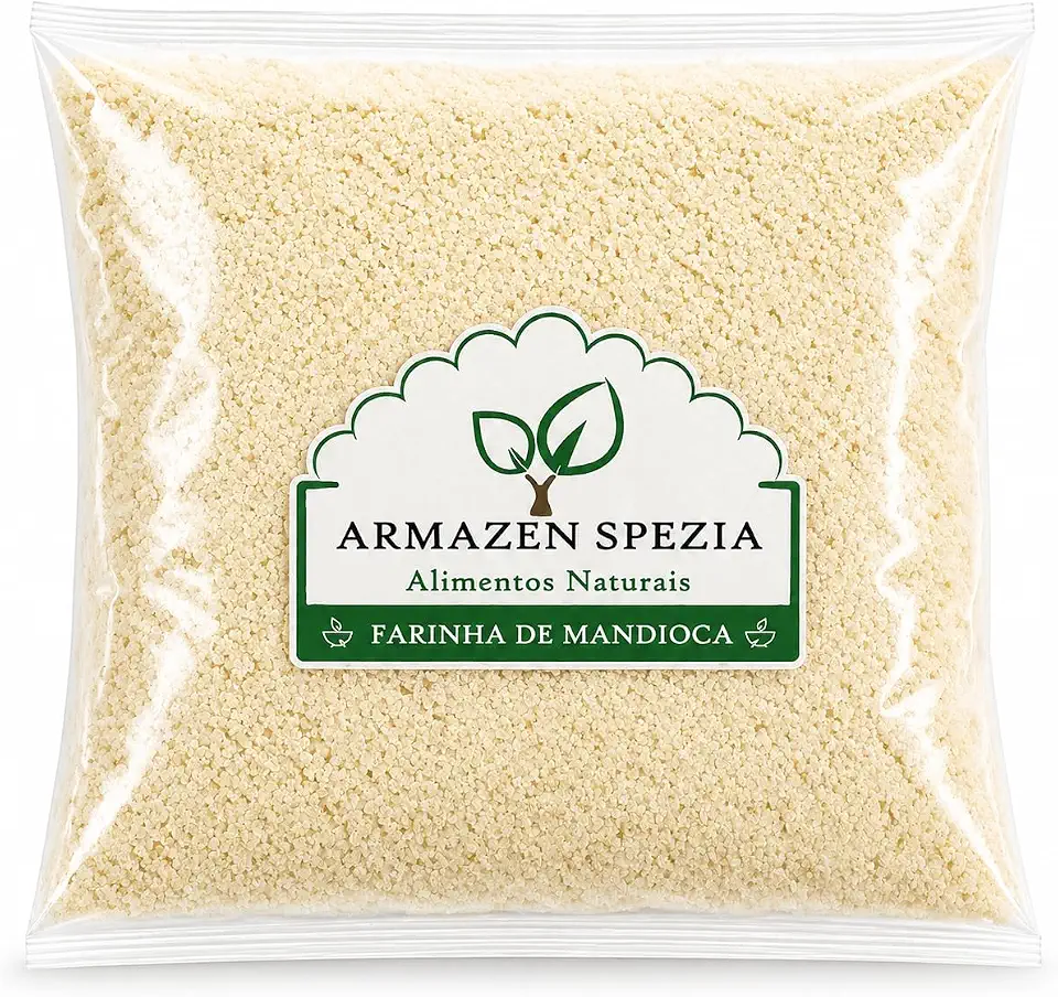 Farinha de Mandioca 500g Granel | Crocante e Sabor Tradicional | Ideal para Farofas e Receitas Caseiras | Fina