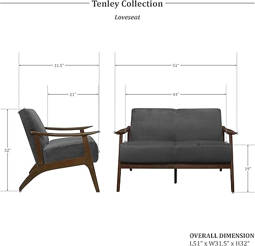 Miniatura 39 de Lexicon Savry - Silla decorativa con brazo de madera de tela de 29 pulgadas de ancho, color naranja Naranja,Marrón claro,Gris