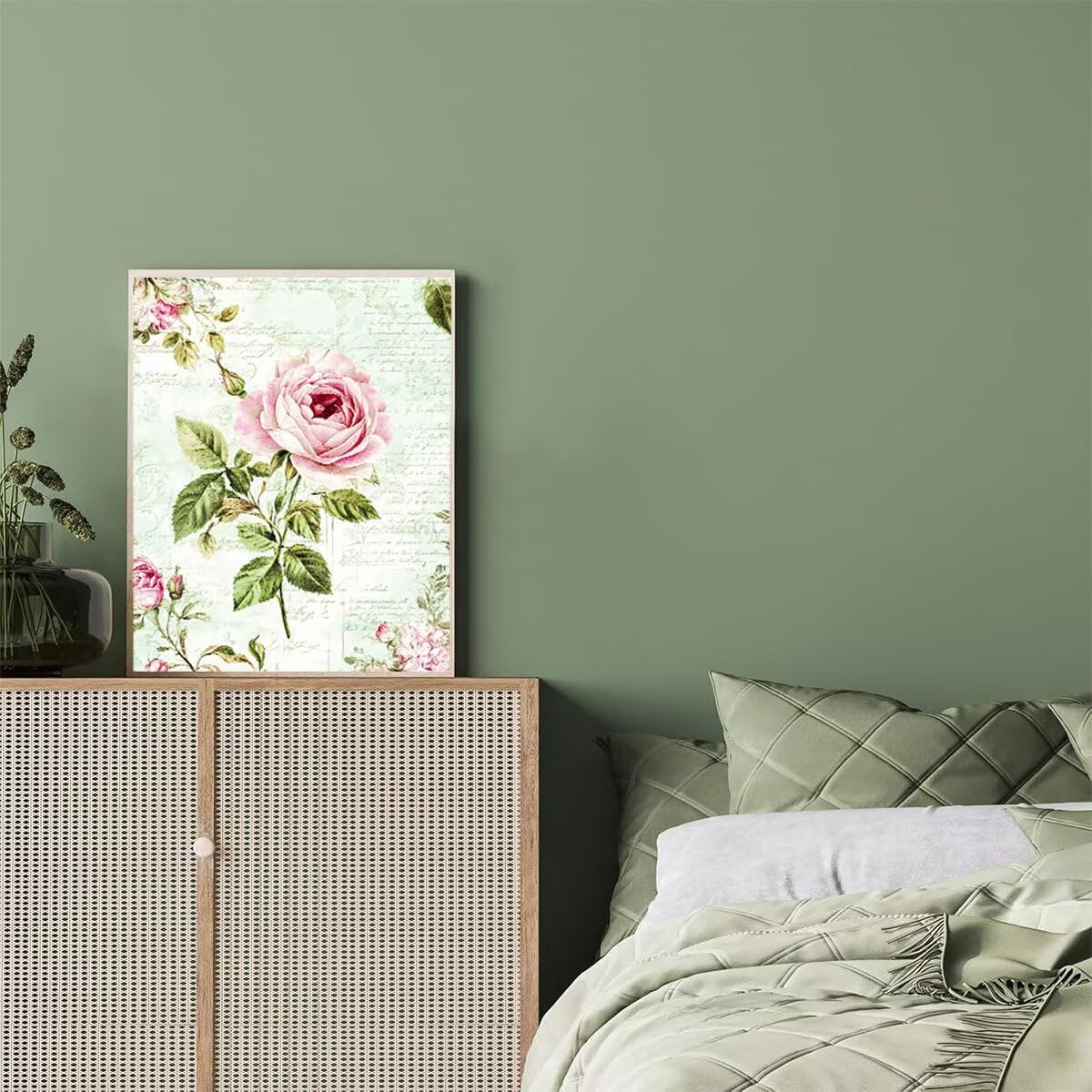 Dipingere con i Numeri Fiore, Paint by Numbers Adulti Pianta, Fai da te Creativi Adulti Quadri da Dipingere Numerati Kit per Decorazione Della Parete di Casa, Regalo 80x110 cm Senza Cornice F8-8