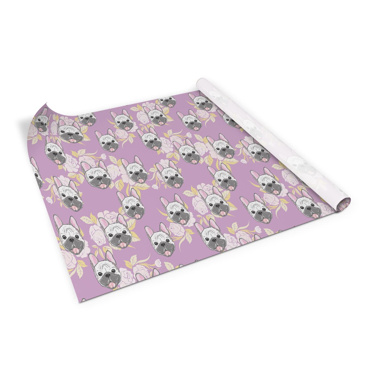 Chapa para muebles para tapar imperfecciones pegatina bulldog francés de 100x50cm