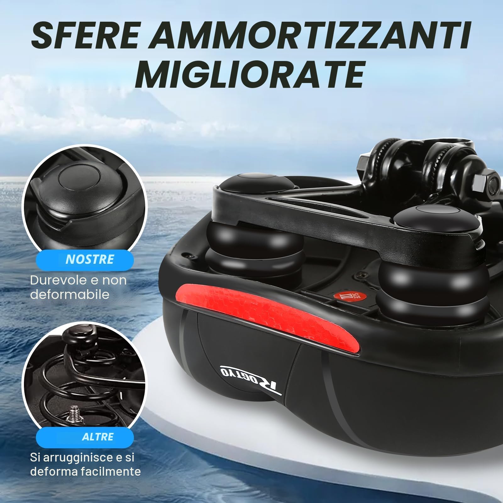Sella per bicicletta in gel Pro 2.0, larga, morbida, confortevole, traspirante, ammortizzante, ergonomica, in memory foam, impermeabile