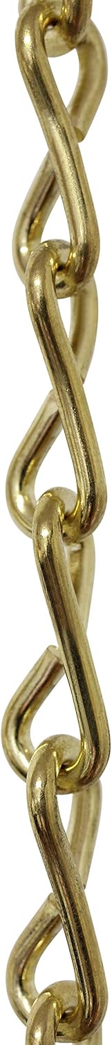 RCH Hardware CH-S50-12-PB-164 Decorative Solid Steel Single Jack Fixture Chain