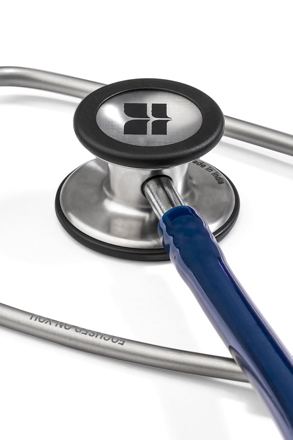 KNYA 6SENSE STETHOSCOPE | Dual-lumen tubing | Piece of double -sided chest for adult and pediatric use. Lightweight Stainless Steel Build | Soft-Seal Year Tips | Manufactured in India | A premium gift comes in the box. Dark blue KNYA 6SENSE STETHOSCOPE | Dual-lumen tubing | Piece of double -sided chest for adult and pediatric use. Lightweight Stainless Steel Build | Soft-Seal Year Tips | Manufactured in India | A premium gift comes in the box. Dark blue