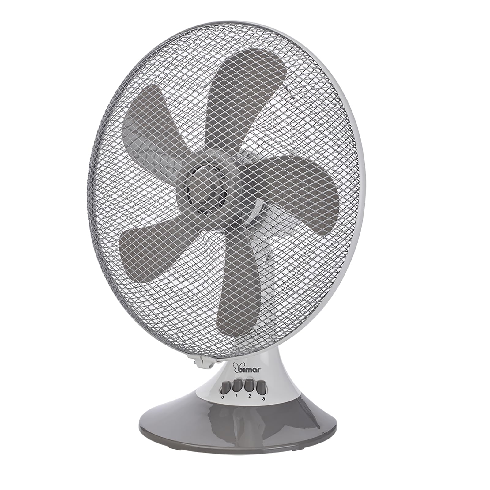 bimar VT433 Ventilatore da Tavolo 40 cm, Ventilatore silezioso,con Selettore 3 Velocità, Elica con 5 con Pale, Orientabile Destra - Sinistra, Inclinazione Regolabile Alto - Basso, Motore 55W