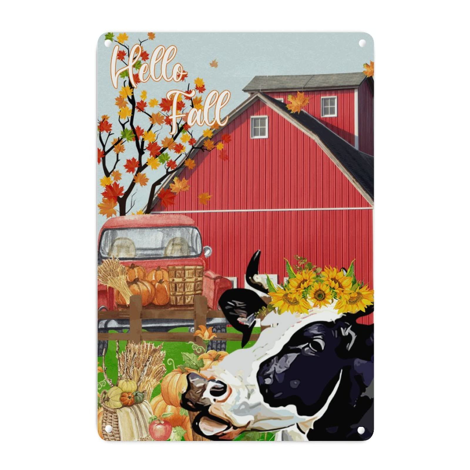 Plaque de décoration murale rétro en étain Give Thanks, le cadeau idéal pour la maison