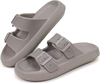 [Alvisto] サンダル 4cm 超厚底 バックルサンダル EVA スリッパ おしゃれ エアースリッパ メンズ レディース 疲れにくい クッションサンダル 軽量 静音防滑 柔らか 抗菌防臭 男女兼用