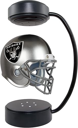 Miniatura 38 de Pegasus Sports Casco flotante giratorio de la NFL con iluminación LED Color del equipo,Las Vegas Raiders