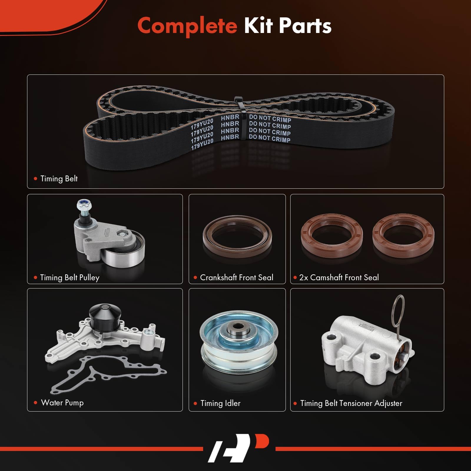 Mizumo Timing Belt Kit With Water Pump For 2003 Mitsubishi Outlander 4G64 Engine
