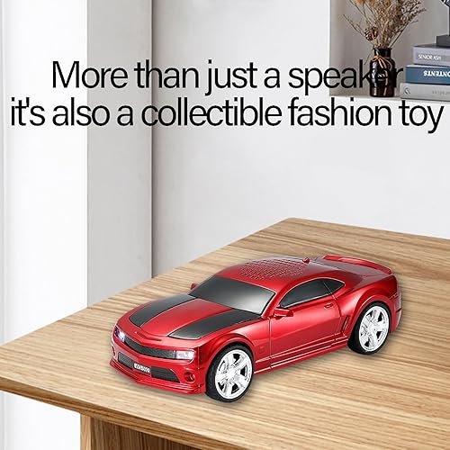 Miniatura 6 de Altavoz portátil inalámbrico para modelo de coche con sonido estéreo, emparejamiento TWS, luces LED de fiesta, reproducción USBTFAUX, ruedas