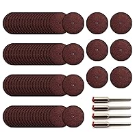 Vista 1 de 140 discos de corte de resina de 1 pulgada rueda de corte de herramienta giratoria y 4 mandriles