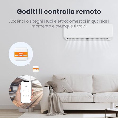 SwitchBot Hub Mini Matter, Smart IR Blaster Home Hub Casa Smart, Gateway Domotica Casa Intelligente, Controllo AC/TV/Luci via App o Voce, Compatibile con Alexa, Google Home, Apple Home, Wi-Fi 2.4GHz - 5