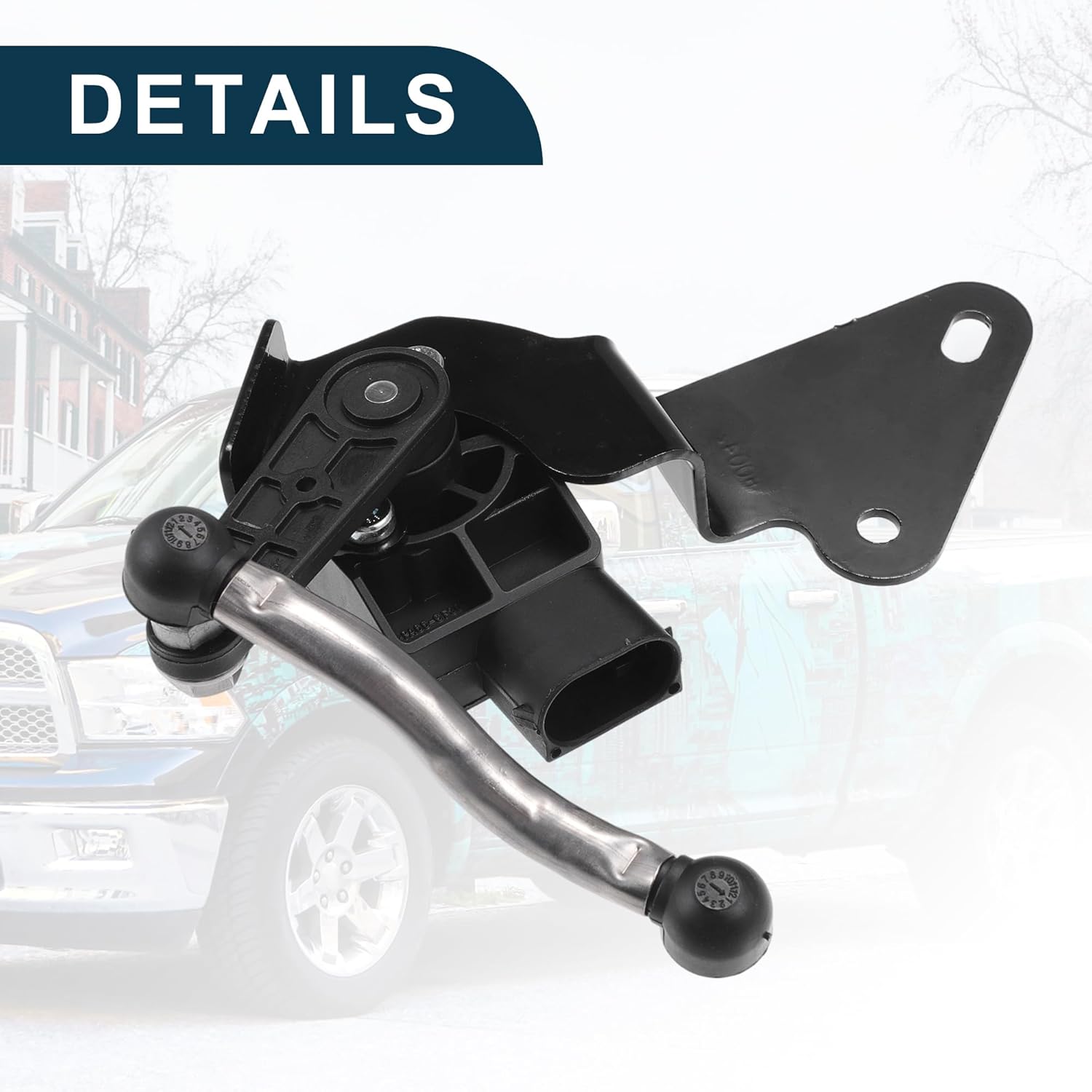 Air Suspension Ride Height Level Sensor for Ram 1500 No.56029617AC/56029618AC | Rear Left Right Height Level Sensor 1 Pair