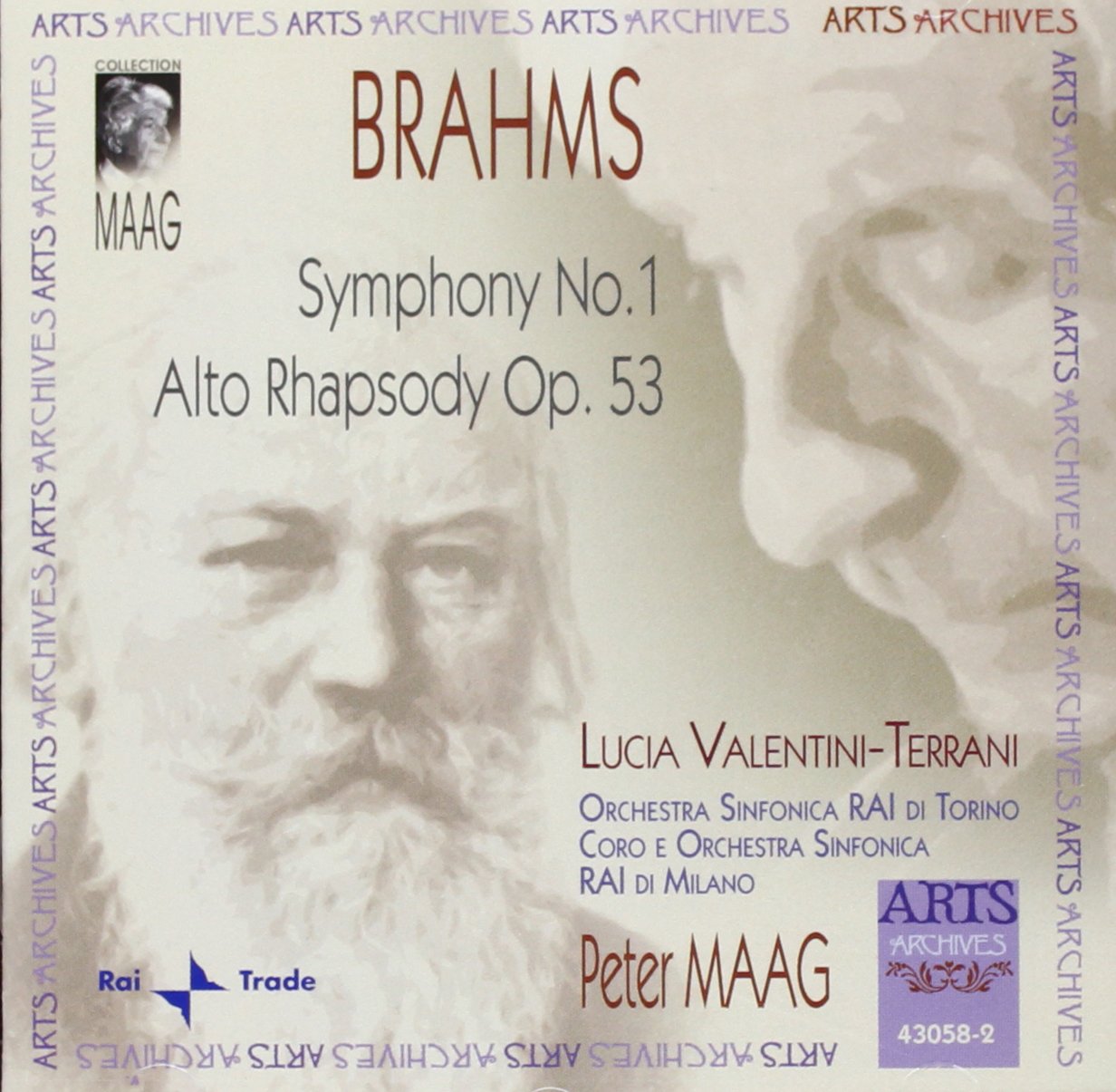 Brahms: Symphony No. 1; Alto Rhapsody Op. 53