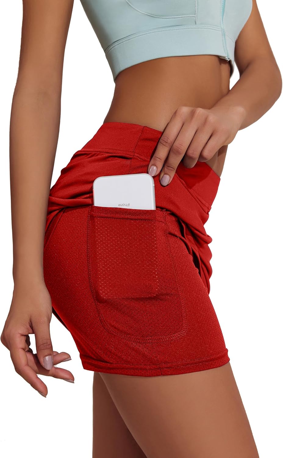 Ekouaer Women's Active Performance Skort Lightweight Skirt for Running Tennis Golf Workout Sports - Image 4