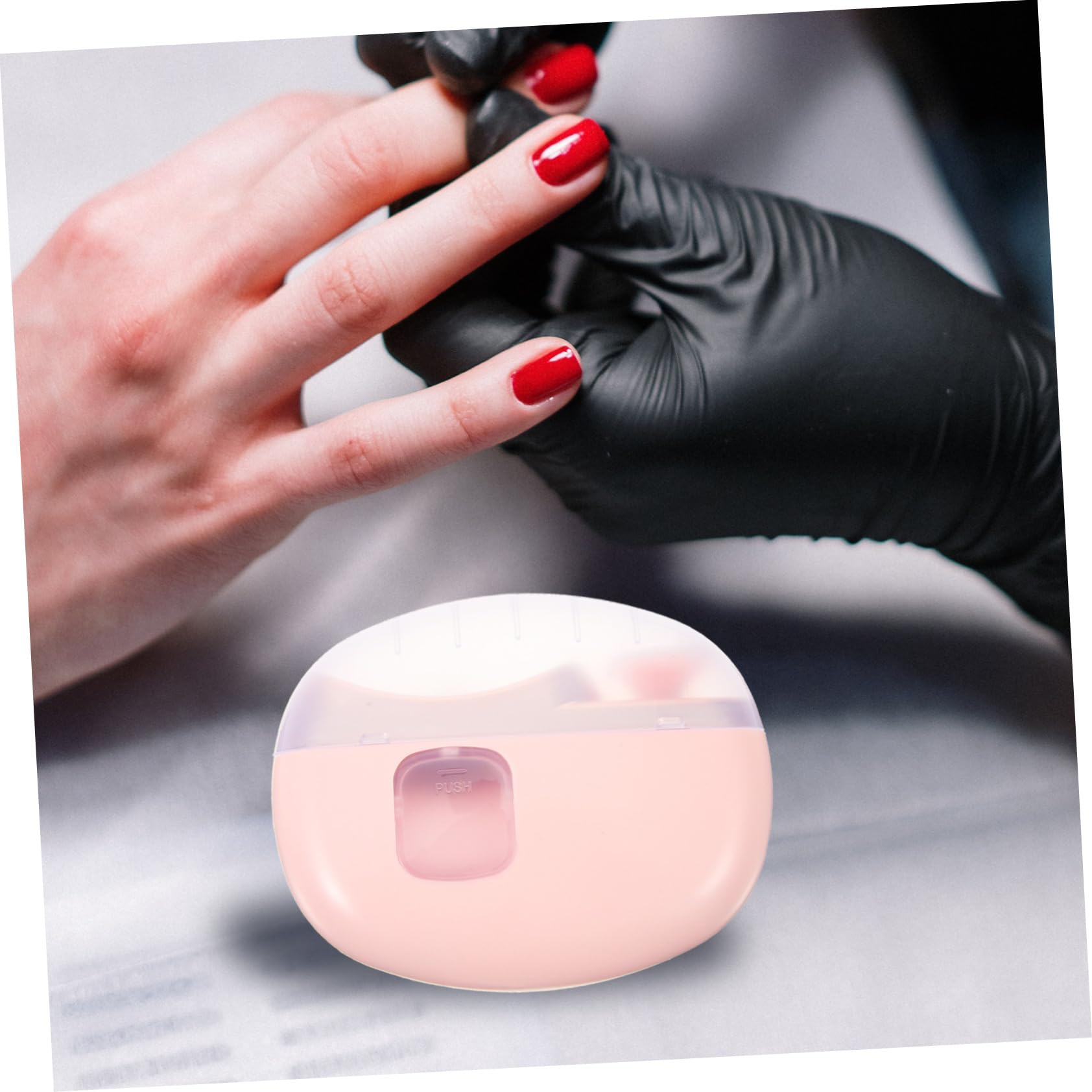 Cortaúñas Automático Eléctrico Portátil Rosa para Bebés y Adultos