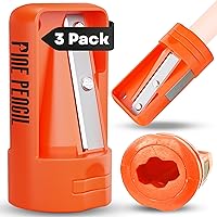 Vista 1 de Paquete de 3 sacapuntas de carpintero para accesorios de cinturón de herramientas, sacapuntas de construcción manual resistente para carpintería