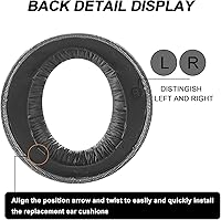 Vista 20 de GVOEARS - Almohadillas de repuesto para auriculares inalámbricos Sony PlayStation 5 PS5 Pulse 3D (tela de malla transpirable)