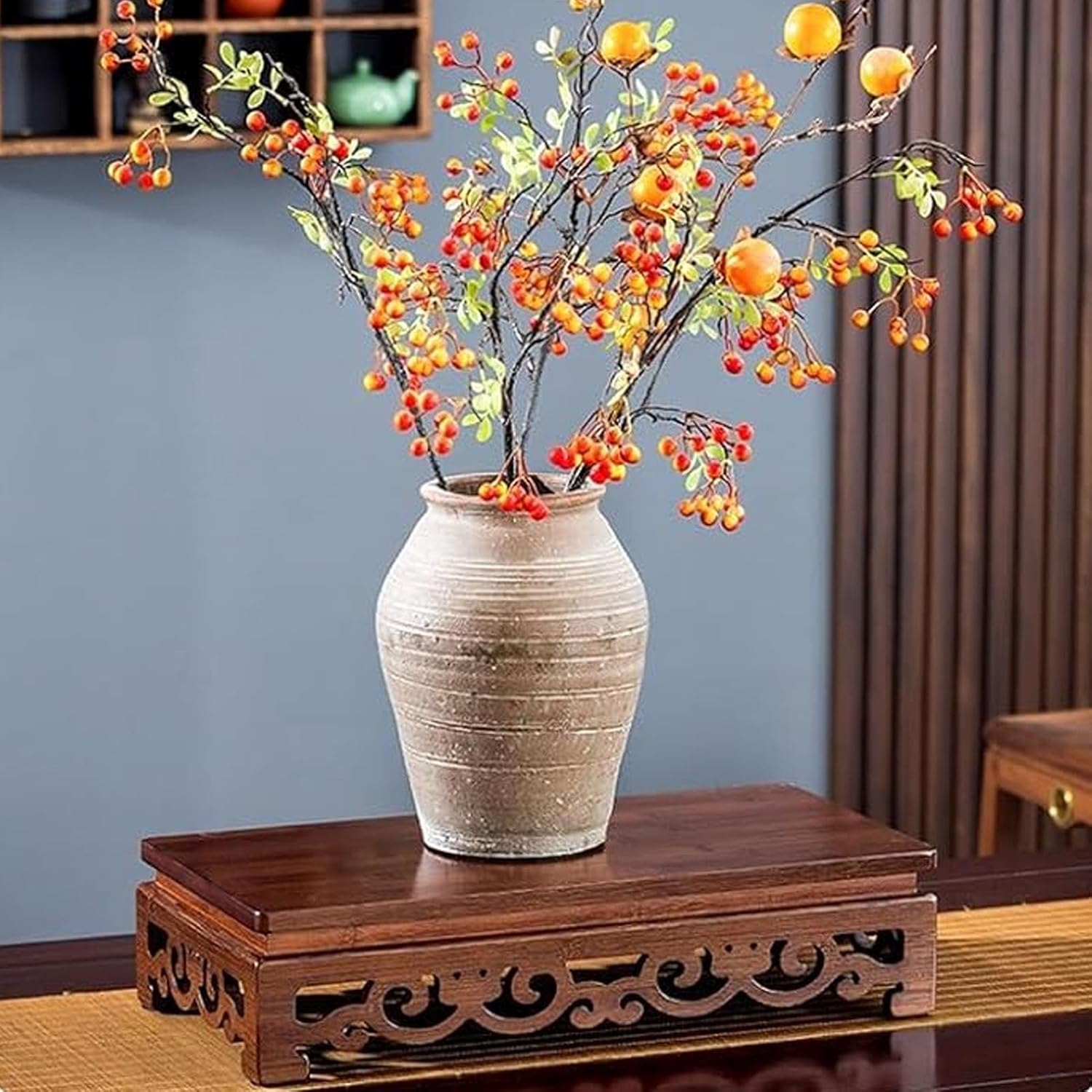 Altar Table, Meditation Table, Meditation Table Altar, Small Buddha Niche, Altar Cabinet for Prayers Divination Worship Personal Spiritual Space(40X25X12CM/15.7X9.8X4.7IN)