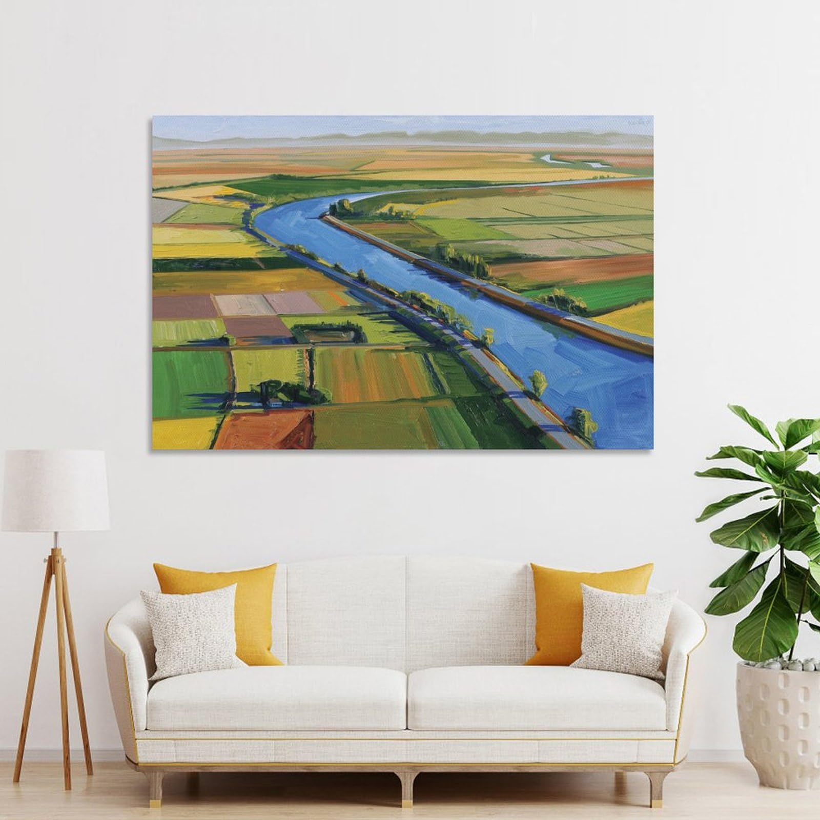 Amazon.com: Wayne Thiebaud Art Prints《Abstract Landscape》wall