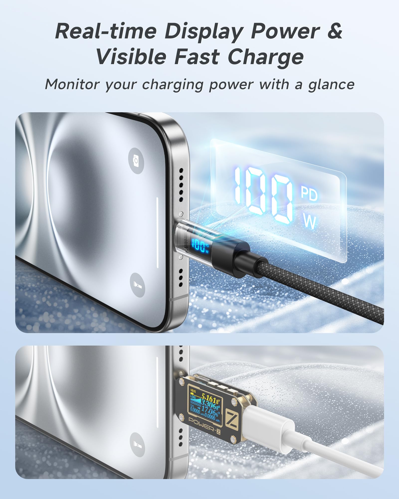 RAVIAD Cavo USB C USB C 100W [2Pezzi 1M] Cavo USB Type-C PD 5A Ricarica Rapida Cavo Tipo C con E-Mark Chip per iPhone 16/15/15 Pro/15 Pro Max, Galaxy S24/S23/S22, MacBook Pro, Pad Pro, Google Pixel