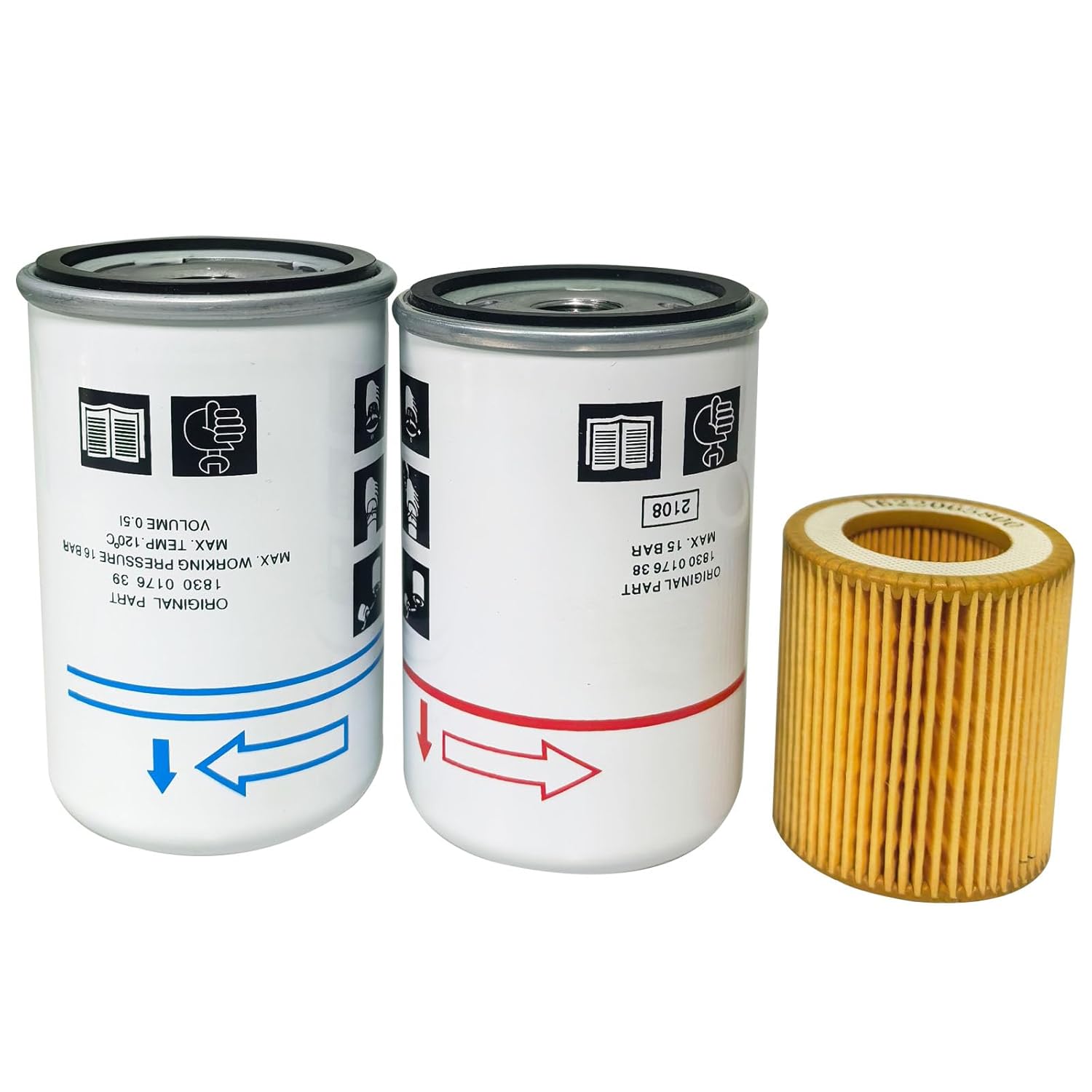 Filter Kit 1830017639 1622065800 1830017638 Compatible for Air Compressor Filter Replacement