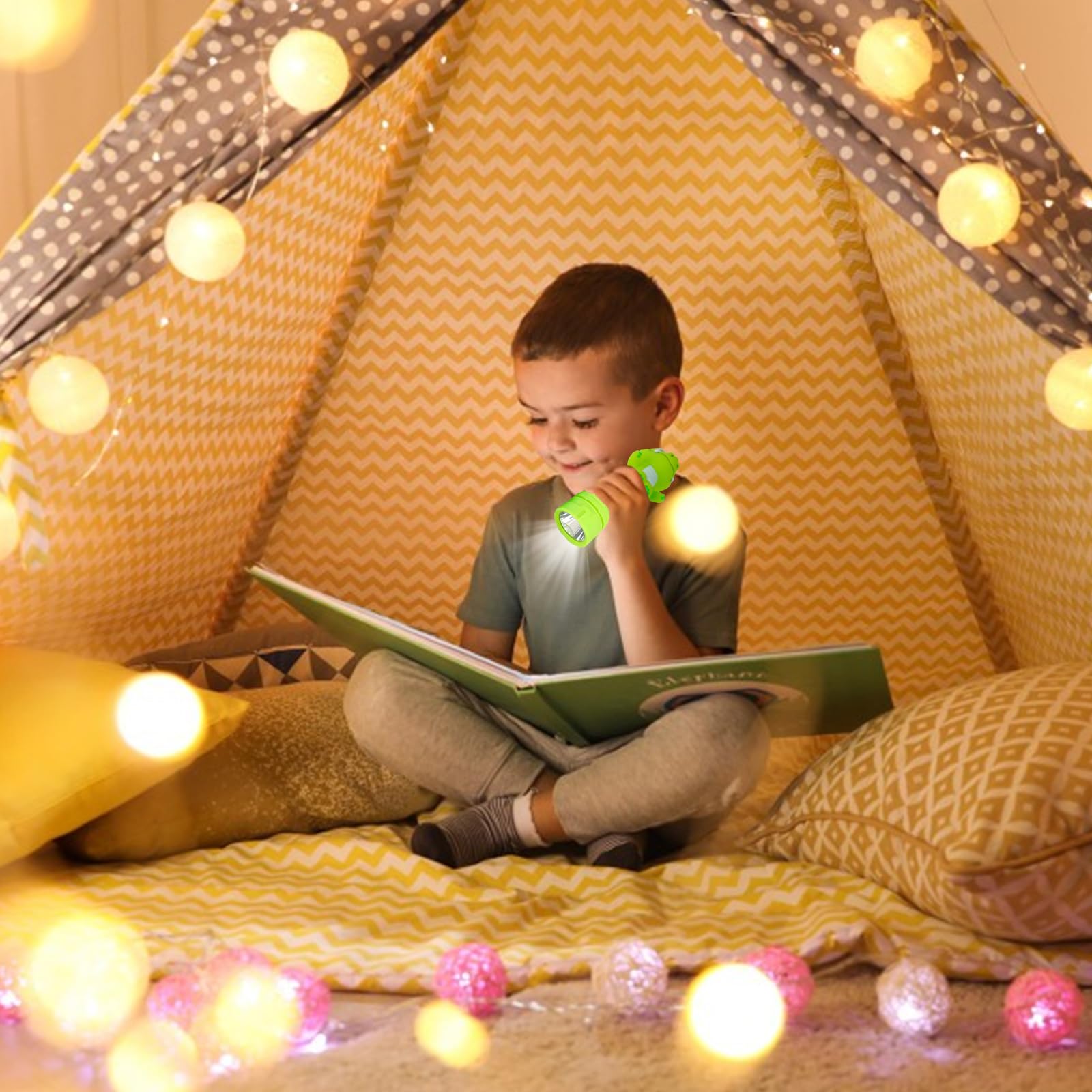 Kleine Mini-LED-Taschenlampe aus Kunststoff, 60 AAA-Batterien, verschiedene Farben, für Camping, Wandern, Notfall, Unterricht, 60 Stück
