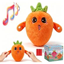 Touch Interactive Music Plush Toy,Soft Baby Sensory Toy With Sound,Carrots