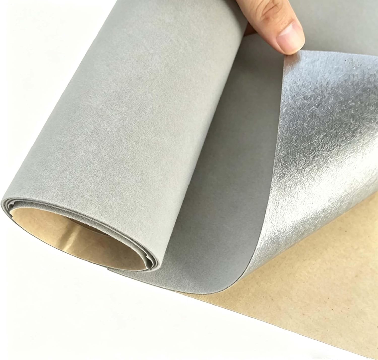 Self Adhesive Velvet Flock Drawer Liner Soft Felt Fabric Liner Peel and Stick Velvet Liners for Drawer Jewelry Boxes, Cabinets, Shelves, and Crafts