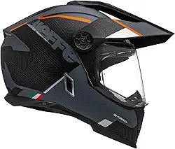 Capacete Masculino Bieffe B-Trail Delux Preto Oculos Moto