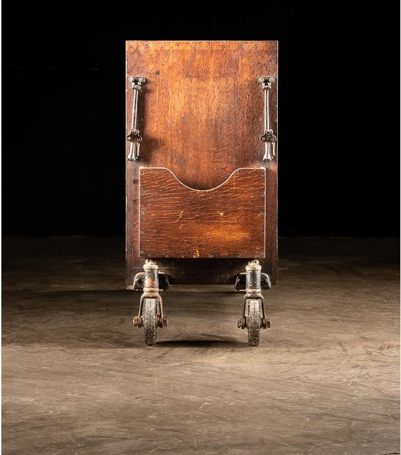 Wooden Library Cart for Home & Office(BROWN)