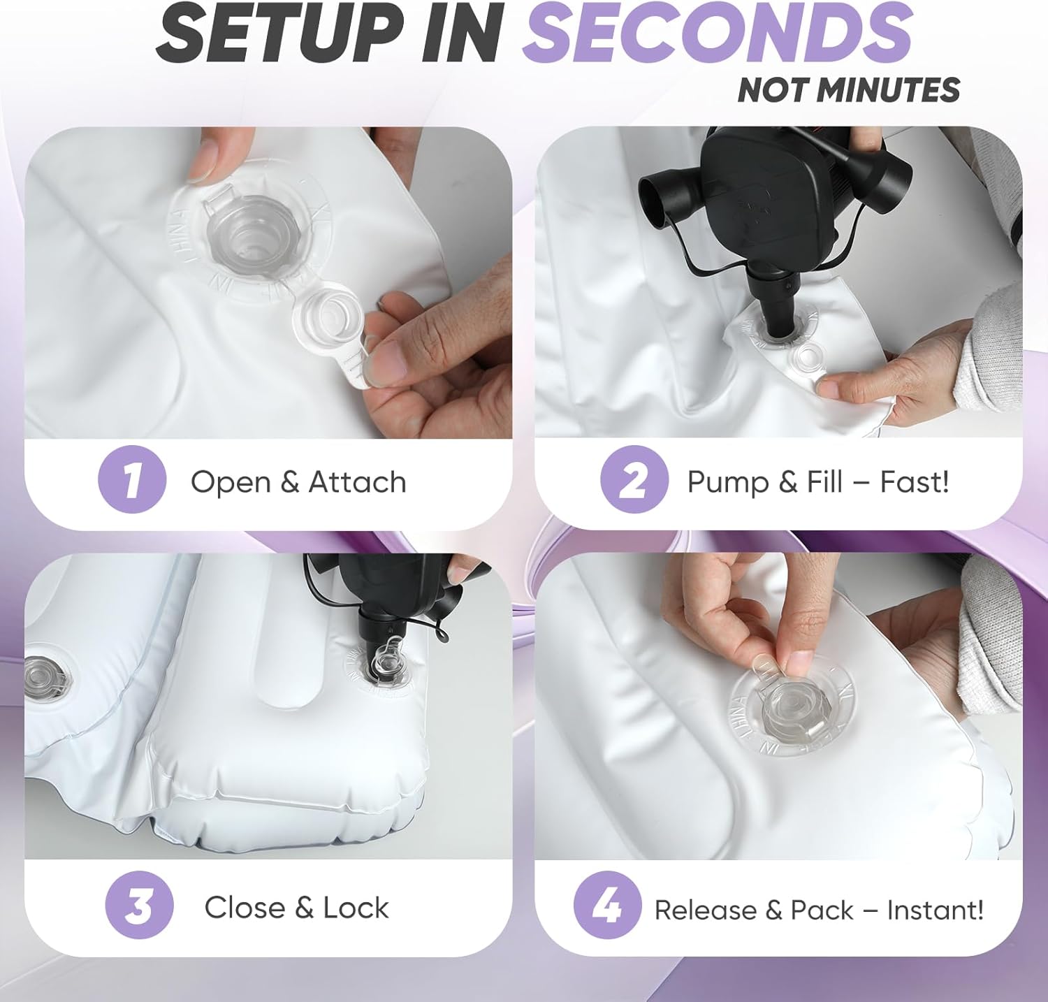 Inflatable Toddler Airplane Bed, Seat Extender for Kids with Cup Holder, Adjustable Dual-Chamber Design, Portable Travel Bed with Hand Pump & Carry Bag, Fits Most Economy Rows (Use Per Airline Policy)