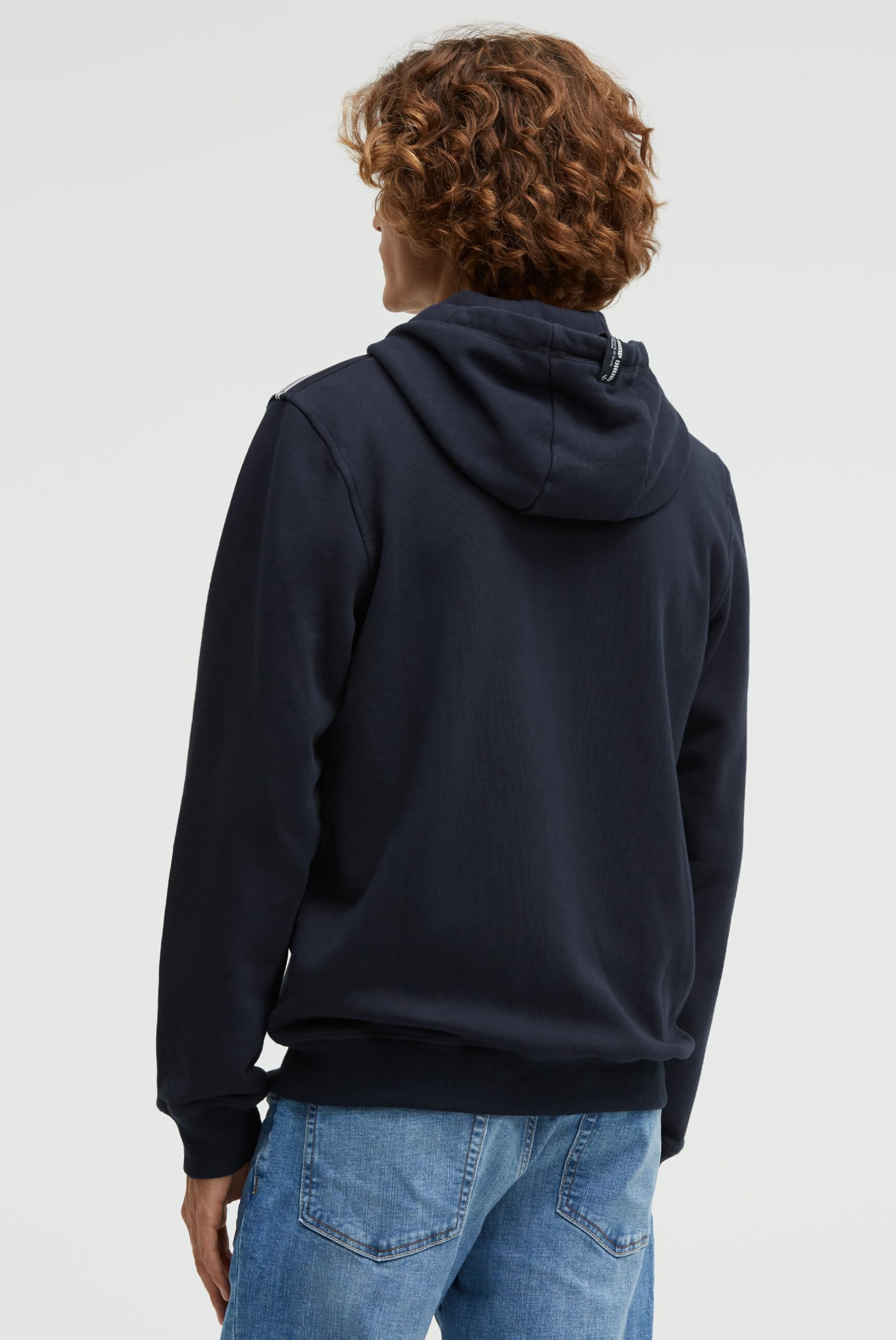 Camp David Herren Kapuzensweatjacke mit Ärmel-Print