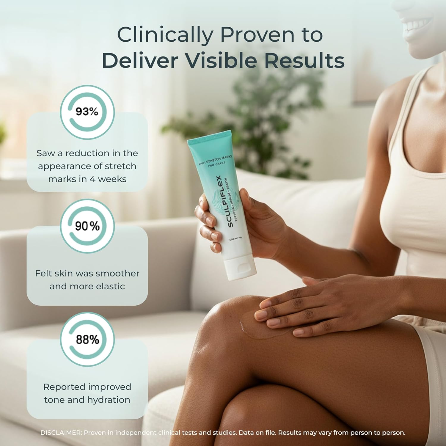 Stretch Mark Cream for Pregnancy and Weight Changes for Hips, Legs, Stomach, and More, Hydrating & Smoothing for Bright, Even Skin, Gentle Formula and Suitable for All Skin Types (2.82oz) - Image 3