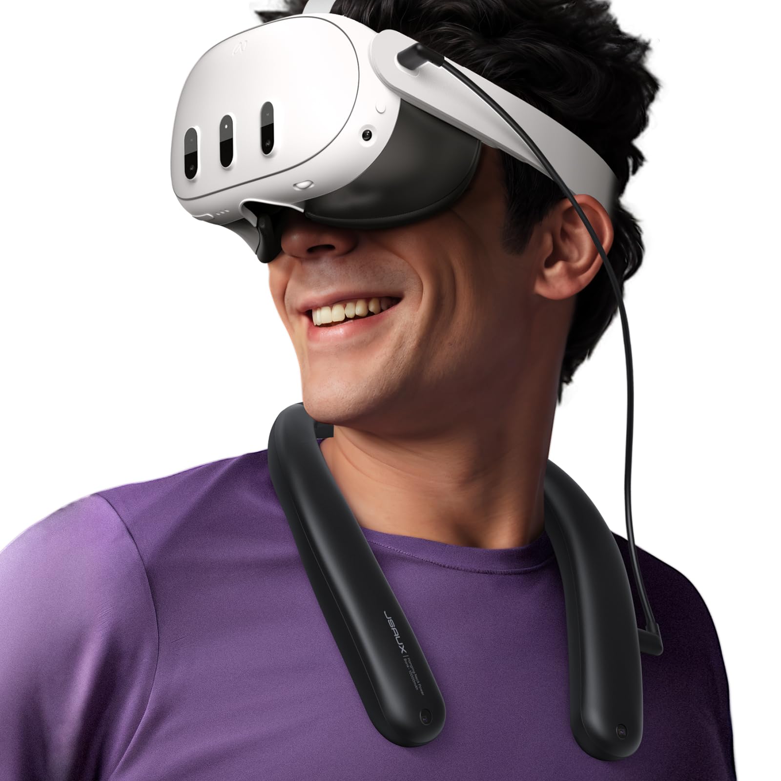 JSAUX - Batería para Oculus Quest 3, 10000mAh PD Cargador rápido (duración adicional 4-6 horas), accesorios VR Extend Power, compatible con Oculus Quest 2