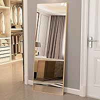 Vista 85 de NeuType Espejo arqueado de longitud completa, 71 x 32 pulgadas, espejo grande de cuerpo completo con marco de metal de aluminio, protección contra