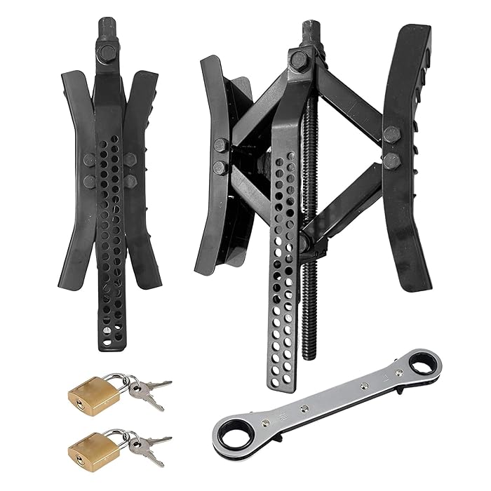 Buy Sintron RV Wheel Chock Stabilizer 2 Packs, Lockable Wheel